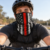 Patriotic American Flag Neck Gaiter Mask, Cameo, Thin Line Graphic Face Cover LM32 670399