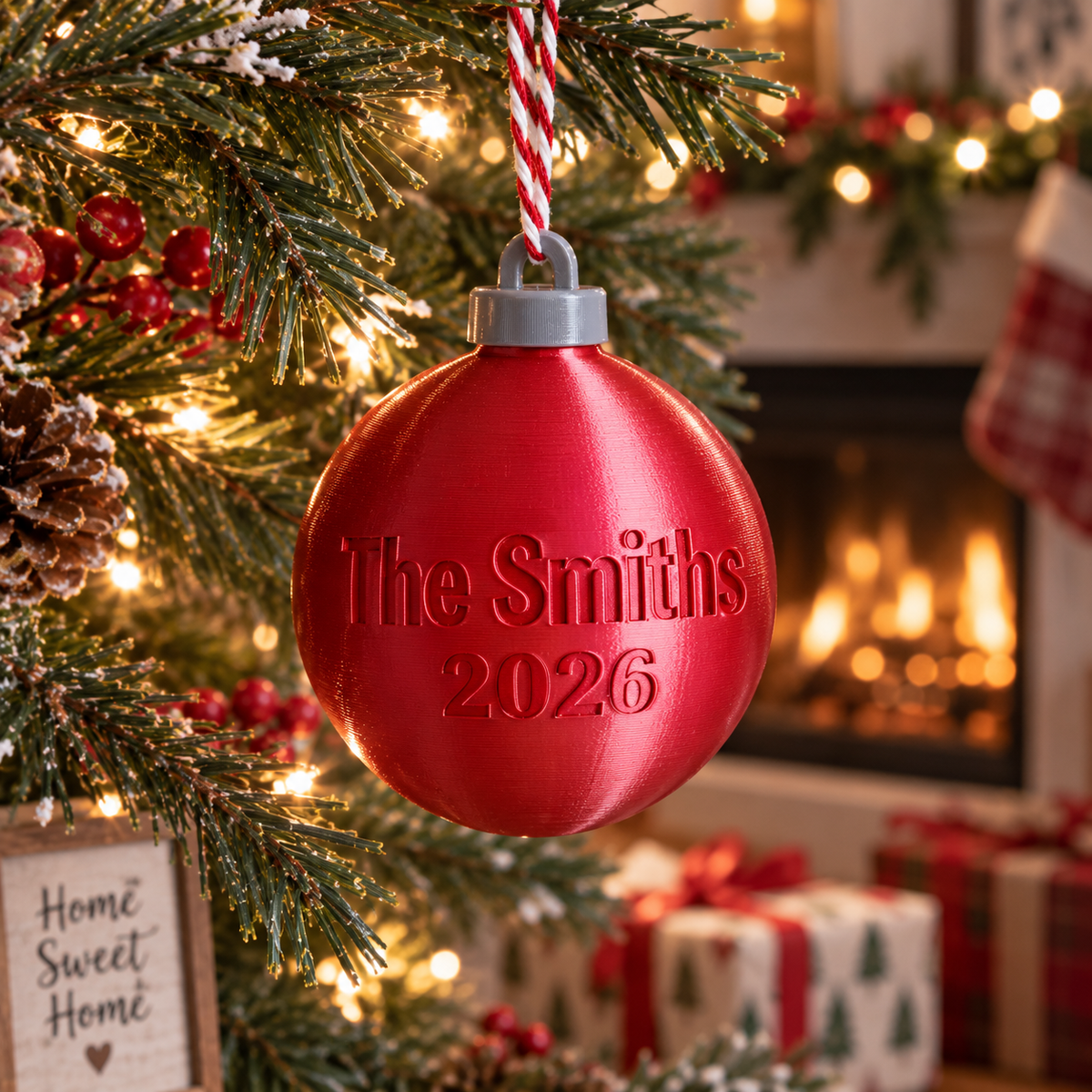 Personalized Christmas Ball Puzzle Money Holder Ornament Holiday Keepsake LM32 670065