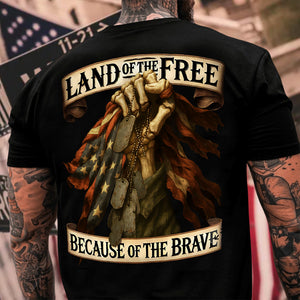 Land Of The Free Back Shirt For Dad N369 896061
