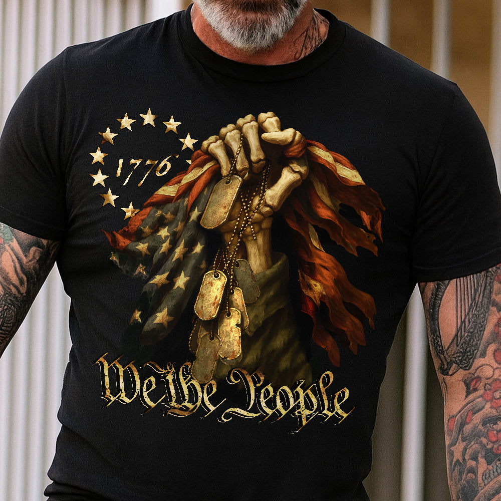 We The People - Bone Hand Dark Shirt HO82 894860