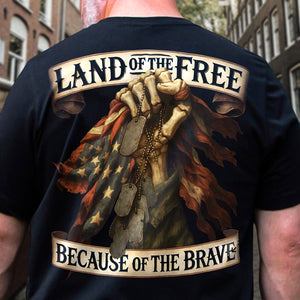 Land Of The Free Back Shirt For Dad N369 896061
