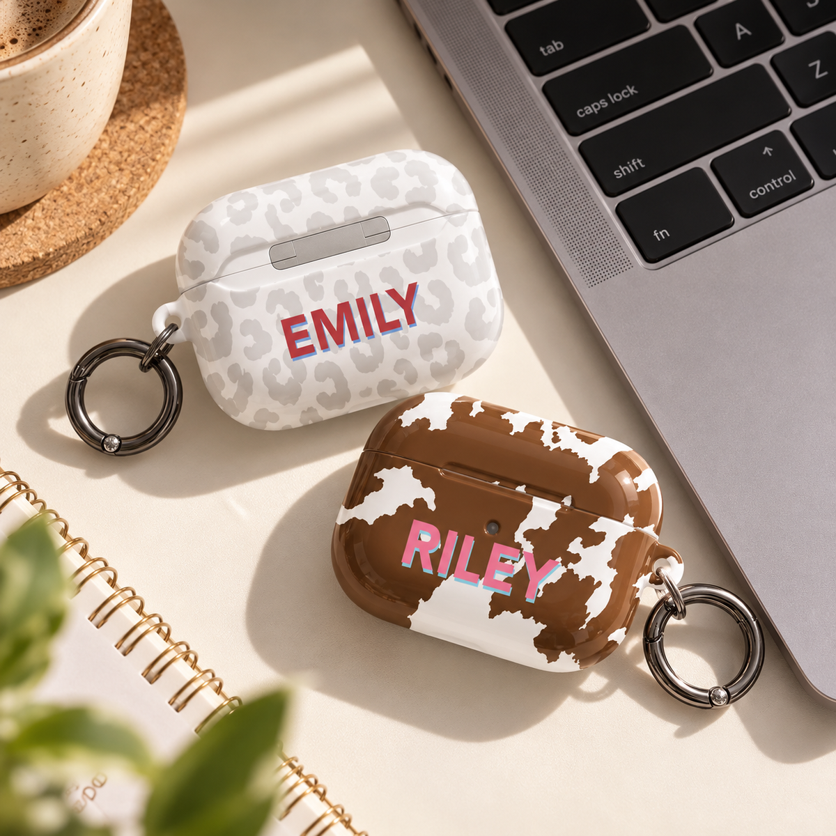 Personalized Word Name Shadow Protective Case For AirPods Gifts LM32 670535