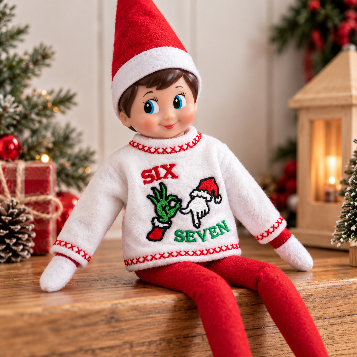 Funny Six Seven Sweater Elf Shirt – Christmas Elf Doll Accessories LM32 670455