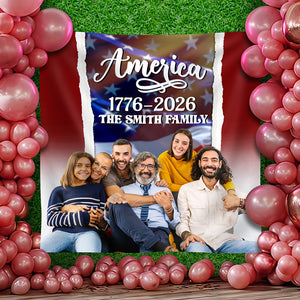 Custom Family Name America 1776 -  2026 Backdrop TH10 896571