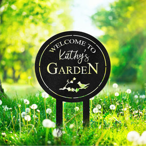 Welcome To My Garden For Garden Lover Yard Sign Personalized Gift TH10 891647