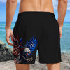 American Flag Eagle Patriotic 1776 Beach Short LM32 669227