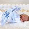 Personalized Embroidered Baby Name Monogram Newborn Bow Sash LM32 669905