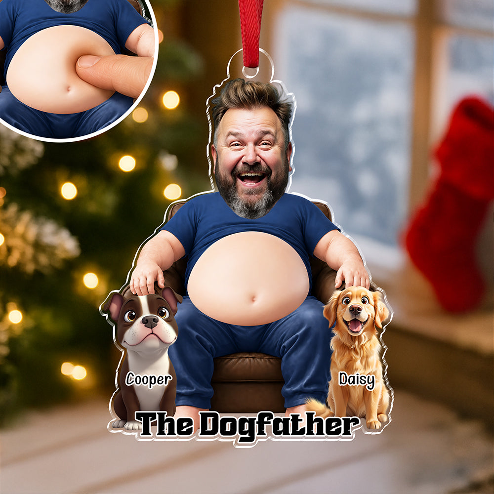 Personalized The Dogfather Squishy Acrylic Ornament - Gift For Dog Lovers HO82 903342