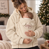 Personalized Baby's First Christmas with Mom Hands-Free Babywearing Hoodie LM32 670077
