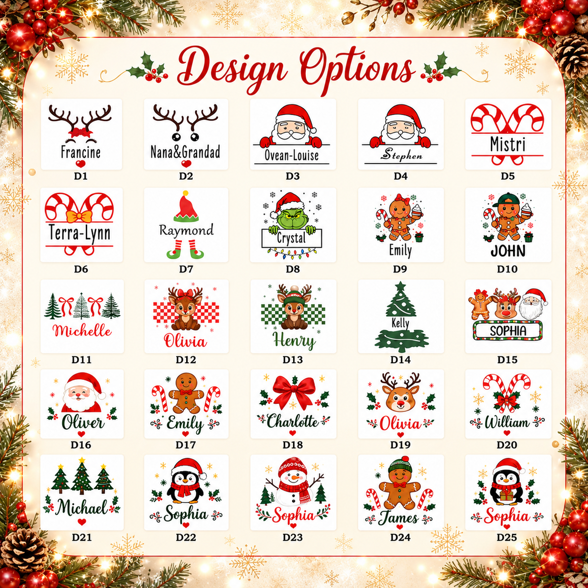 Personalized Xmas 2026 Kraft Money Holder Gift, Voucher Gift Envelope with Satin Ribbon LM32 670641