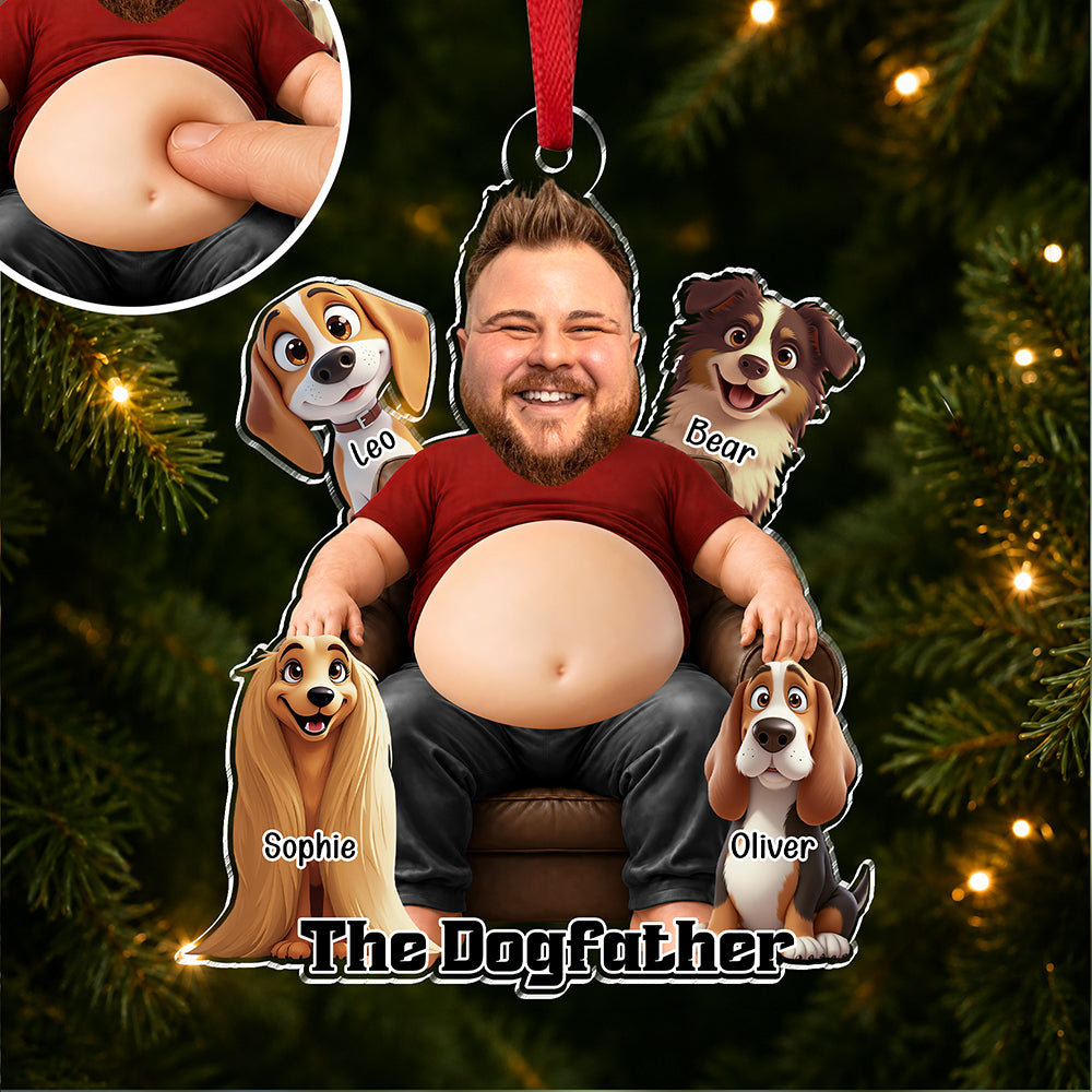 Personalized The Dogfather Squishy Acrylic Ornament - Gift For Dog Lovers HO82 903342