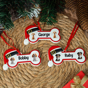 Personalized Dog Clipart And Dog Name Resin Ornament For Christmas TH10 896739