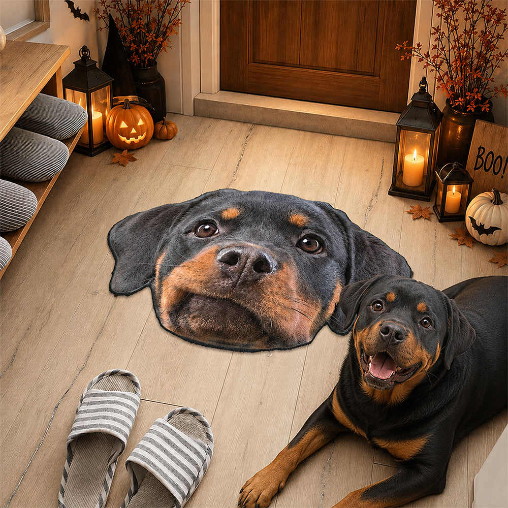 Custom Funny Face Dog Cat Doormat Custom Shape CH07 180204