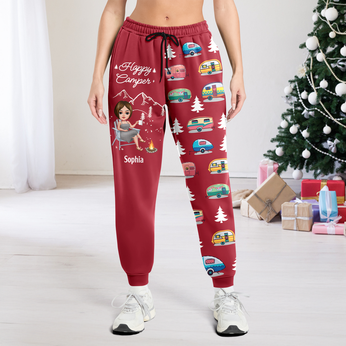 Personalized Happy Camper Sweatpants Gift For Camper HA75 897682