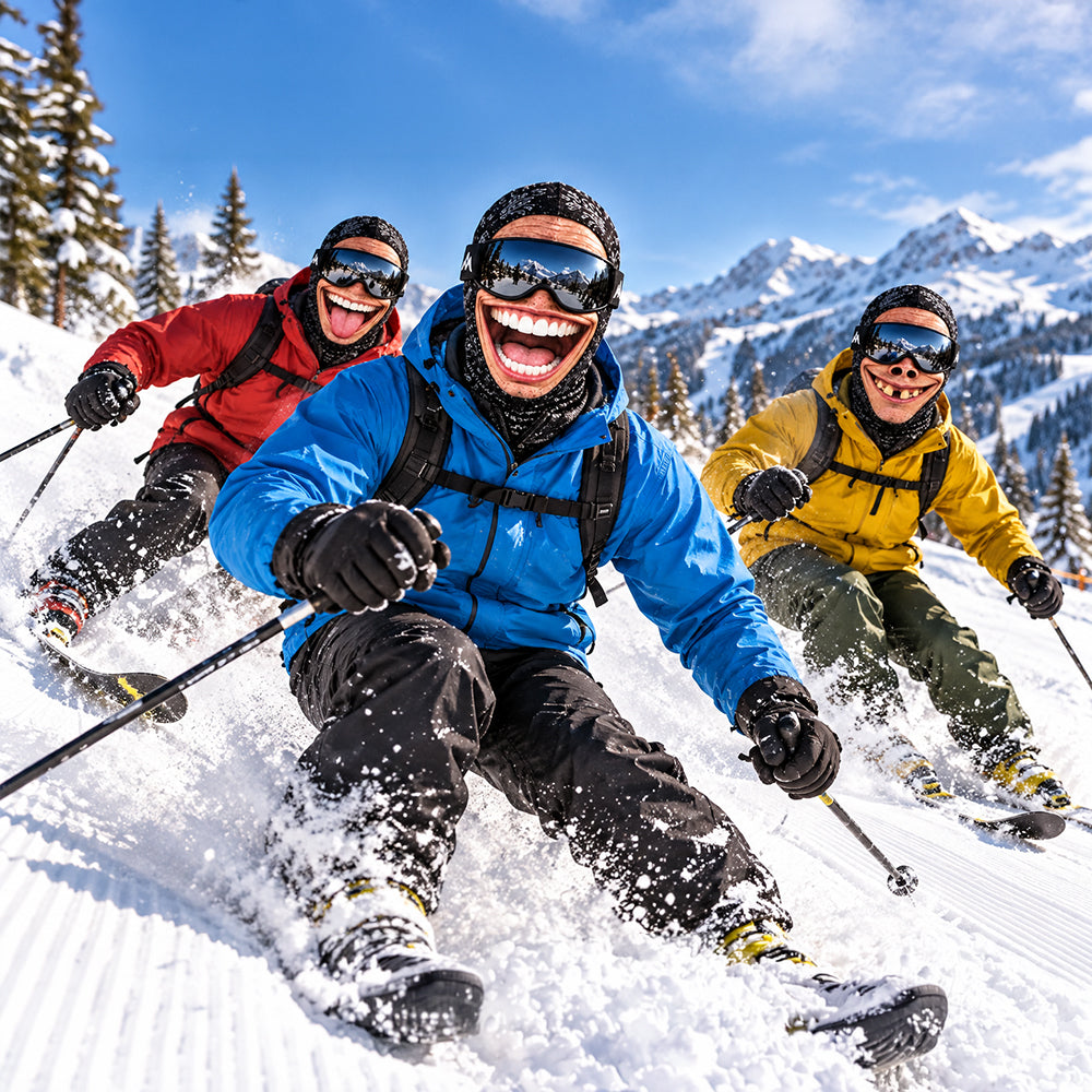 Funny 3D Face Ski Mask, Novelty Balaclava for Skiing & Snowboarding, Hilarious Winter Gift CH07 180768