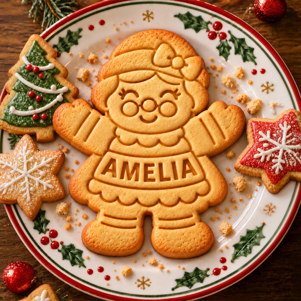 Personalized Gingerbread Characters Cookie Stamp Christmas Gift For Family CH07 181056