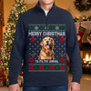 Custom Photo Merry Christmas Ya Filthy Animal Printed Quarter Zip Sweater TH10 170843