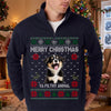 Custom Photo Merry Christmas Ya Filthy Animal Printed Quarter Zip Sweater TH10 170843