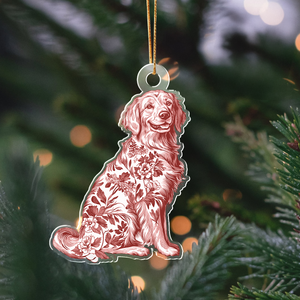 Personalized Dog Toile De Jouy Acrylic Ornament LM32 895043