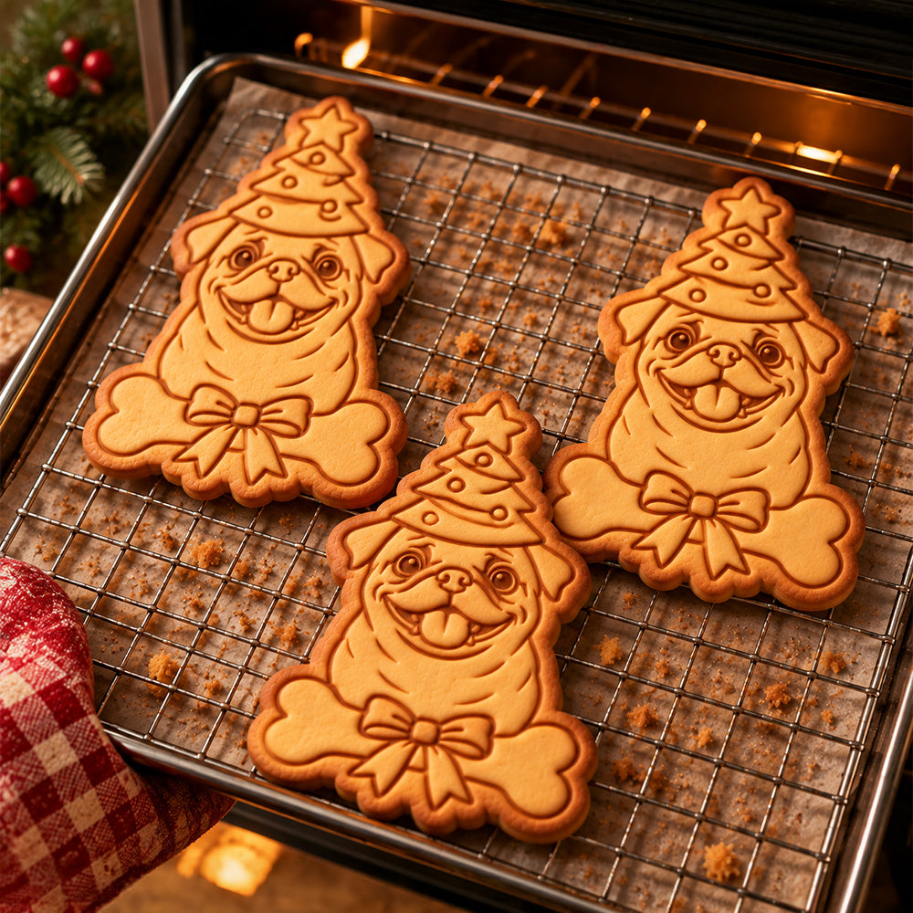 Custom Photo Dog Christmas Custom Shaped Cookie Stamp Gift For Dog Lover HA75 57008