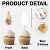 Custom Face Kid Birthday Decoration Cupcake Toppers HA75 892052