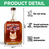 Custom Photo American Best Dog Dad - Personalized Whiskey Bottle HO82 894144