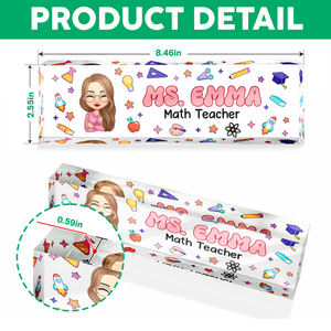 Custom Teacher Name Desk Name Plate Back To School Gift For Teacher CH07 896204