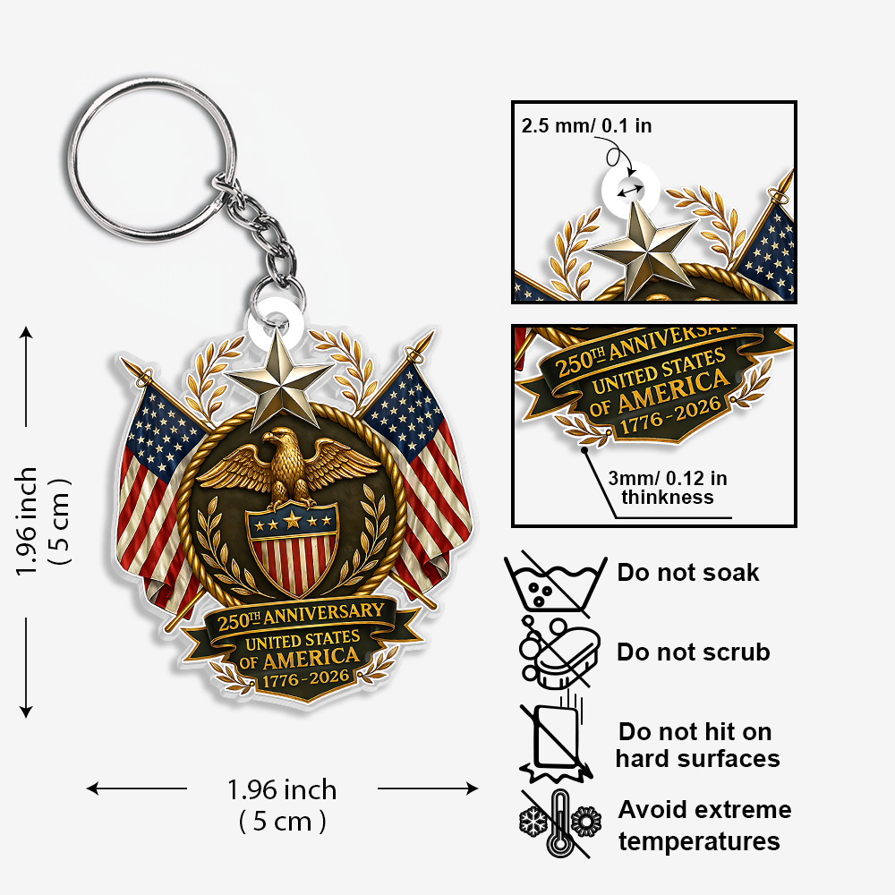250th Anniversary United States Of America Acrylic Keychain TH10 898941