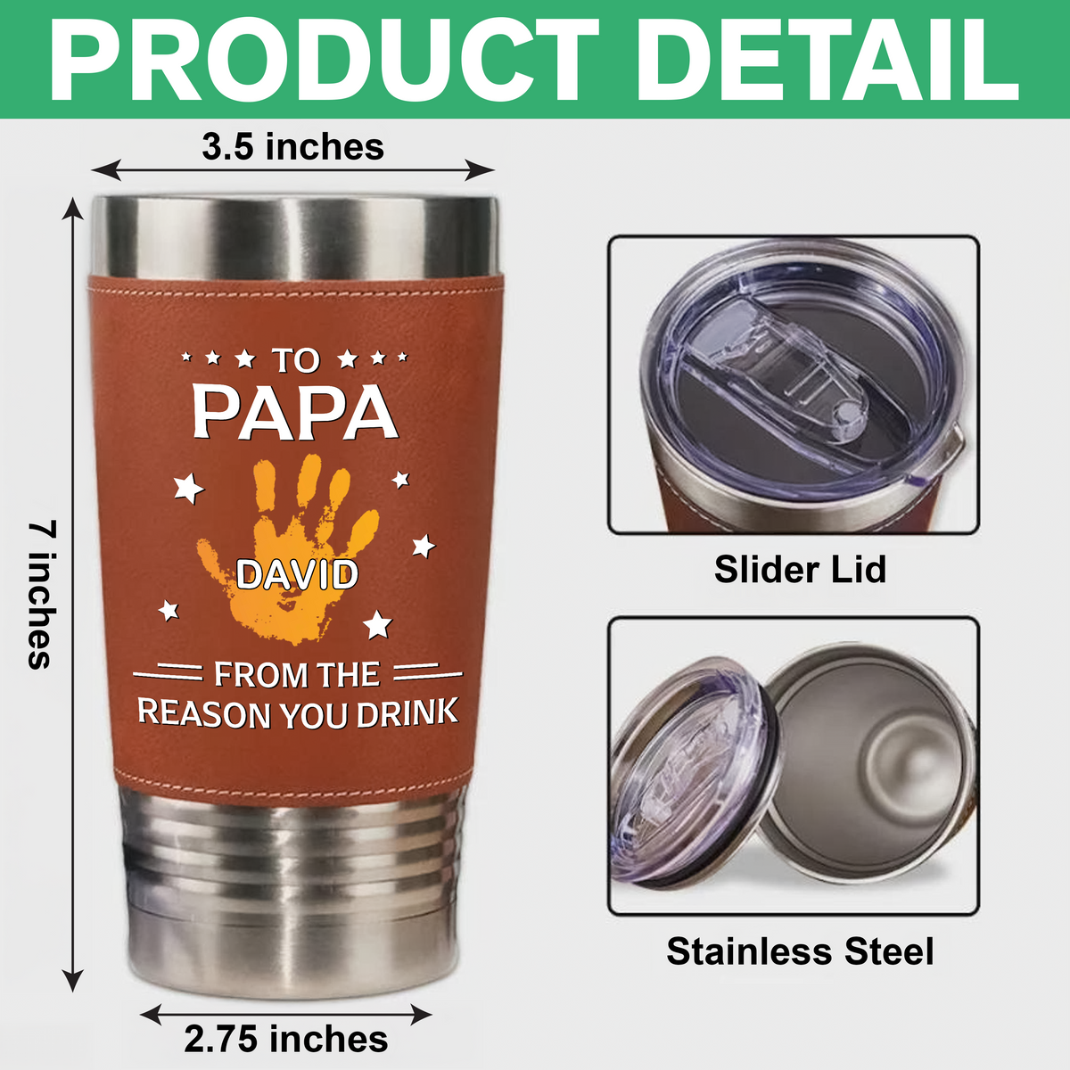 Personalized To Dad From The Reasons You Family Tumbler Gift For Dad HO82 894116