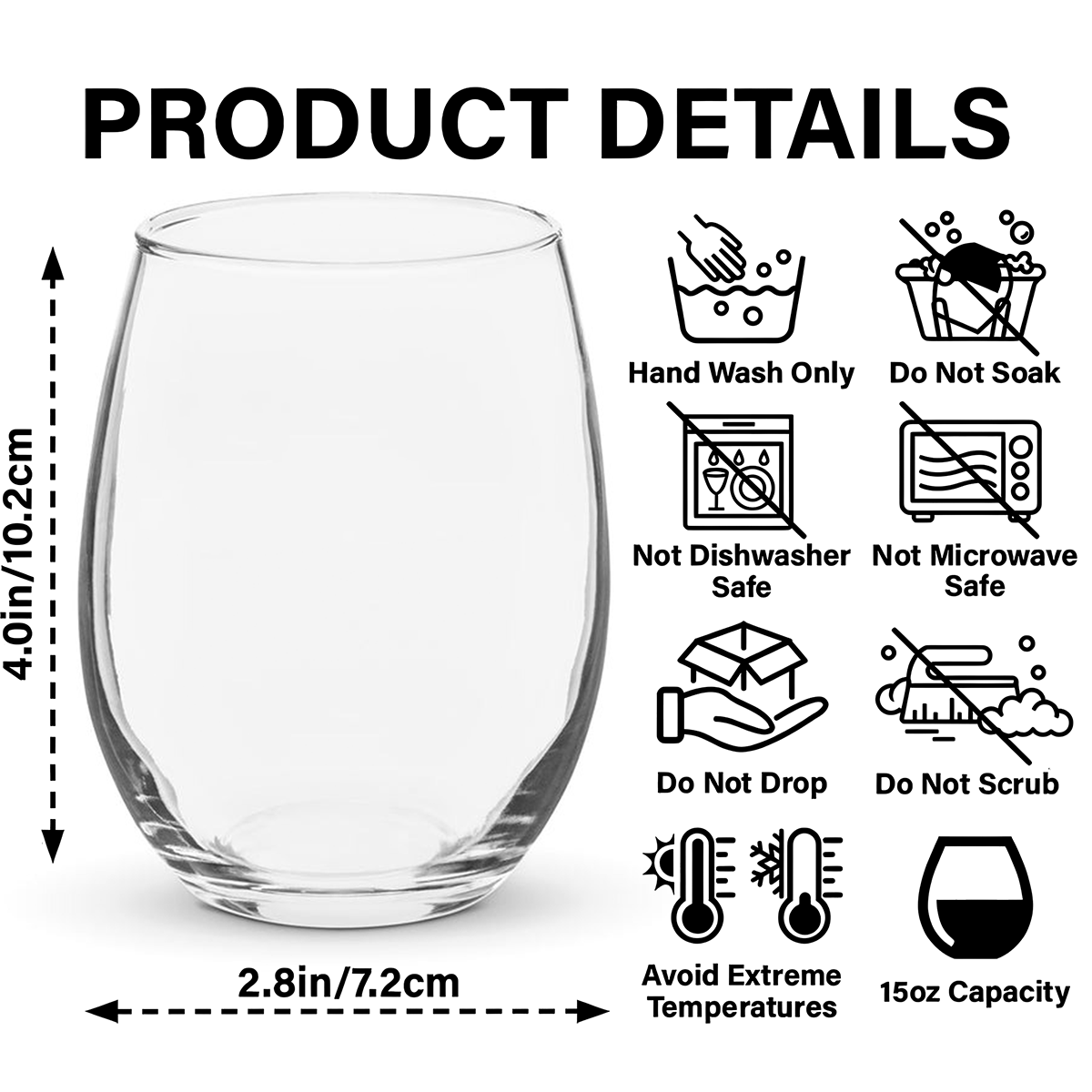 Custom Photo Spoiled Rotten Dog Wine Glass For Dog Lovers HA75 892140