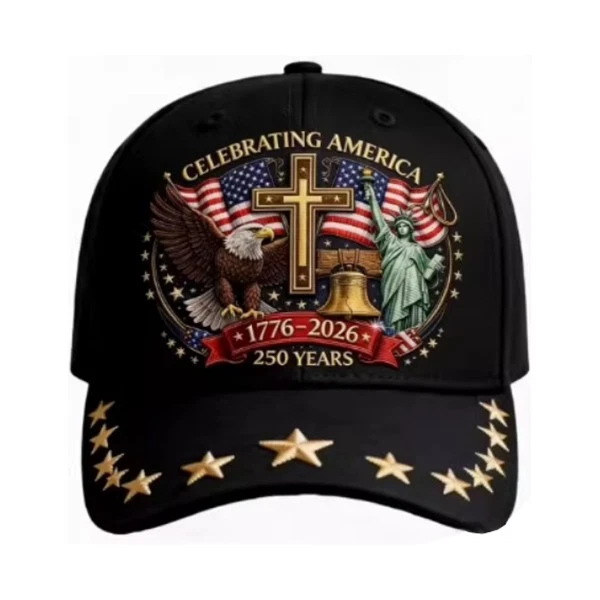 America 250th Anniversary Embroidered Cap 1776–2026 USA Patriotic Hat CH07 911700