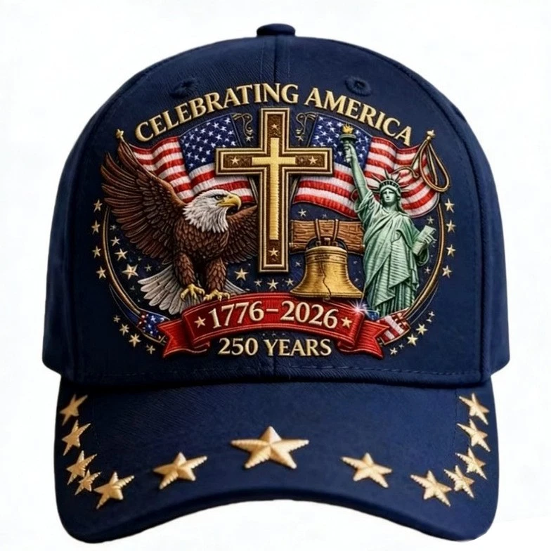 America 250th Anniversary Embroidered Cap 1776–2026 USA Patriotic Hat CH07 911700