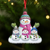 Custom Name Snowman Family Acrylic Ornament CH07 899778