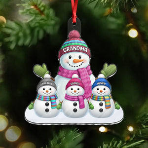 Custom Name Snowman Family Acrylic Ornament CH07 899778