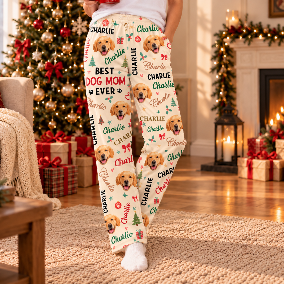 Custom Photo Best Dog Dad, Dog Mom, Cat Dad, Cat Mom Ever Sweatpants HA75 57000
