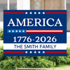 Custom Family Name America 1776 - 2026 Garden Yard Sign TH10 896549