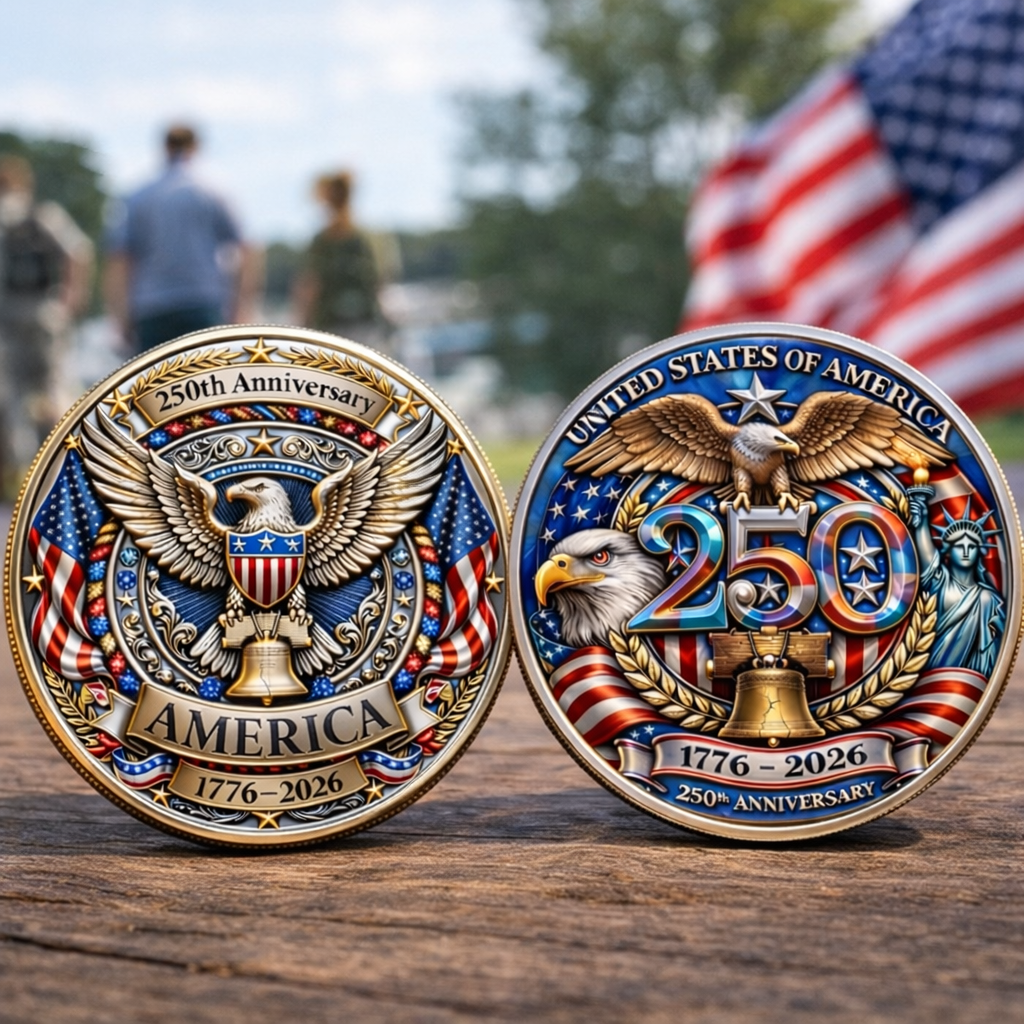America 250 Commemorative Coin – 250 Years of Freedom Limited Edition LM32 899297