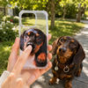 Custom Cute Dog Cat Photo Phone Case with Squeeze Nose for IPhone LM32 669885