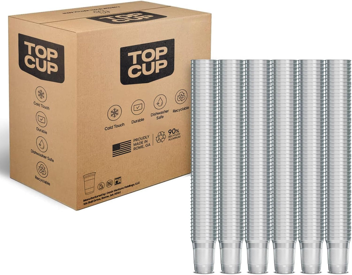 America'S 250Th Birthday 20 Oz Reusable Aluminum Cups 20 Count | Durable, Reusable & Recyclable, Made in USA