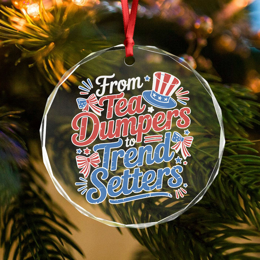 USA 250th Anniversary 250 Years of Freedom America Glass Ornament HO82 894528