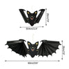 GeckoCustom 1/2Pcs Halloween Paper Bat Hanging Ornament Props for Halloween Decoration Festival Party Bar Haunted House Decor Indoor Outdoor
