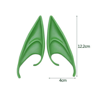 GeckoCustom 1Pair Cosplay Latex Fairy Angel Elf Ears Halloween Masquerade Party Costumes 12cm-C
