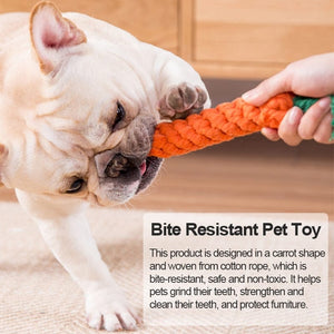 GeckoCustom 1pc Pet Dog Toys Cartoon Animal Dog Chew Toys Durable Braided Bite Resistant Puppy Molar Cleaning Teeth Cotton Rope Toy