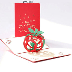 GeckoCustom 1pcs 3D Pop Up Greeting Cards With Envelope Laser Cut Post Card For Birthday Christmas Valentine' Day Party Wedding Decoration GD0018
