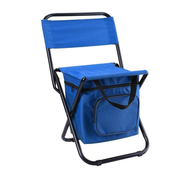 GeckoCustom 2 in 1 Folding Fishing Chair Bag Fishing Backpack Chairs Stool Convenient Wear-resistantv for Outdoor Hunting Climbing Equipment Blue-2