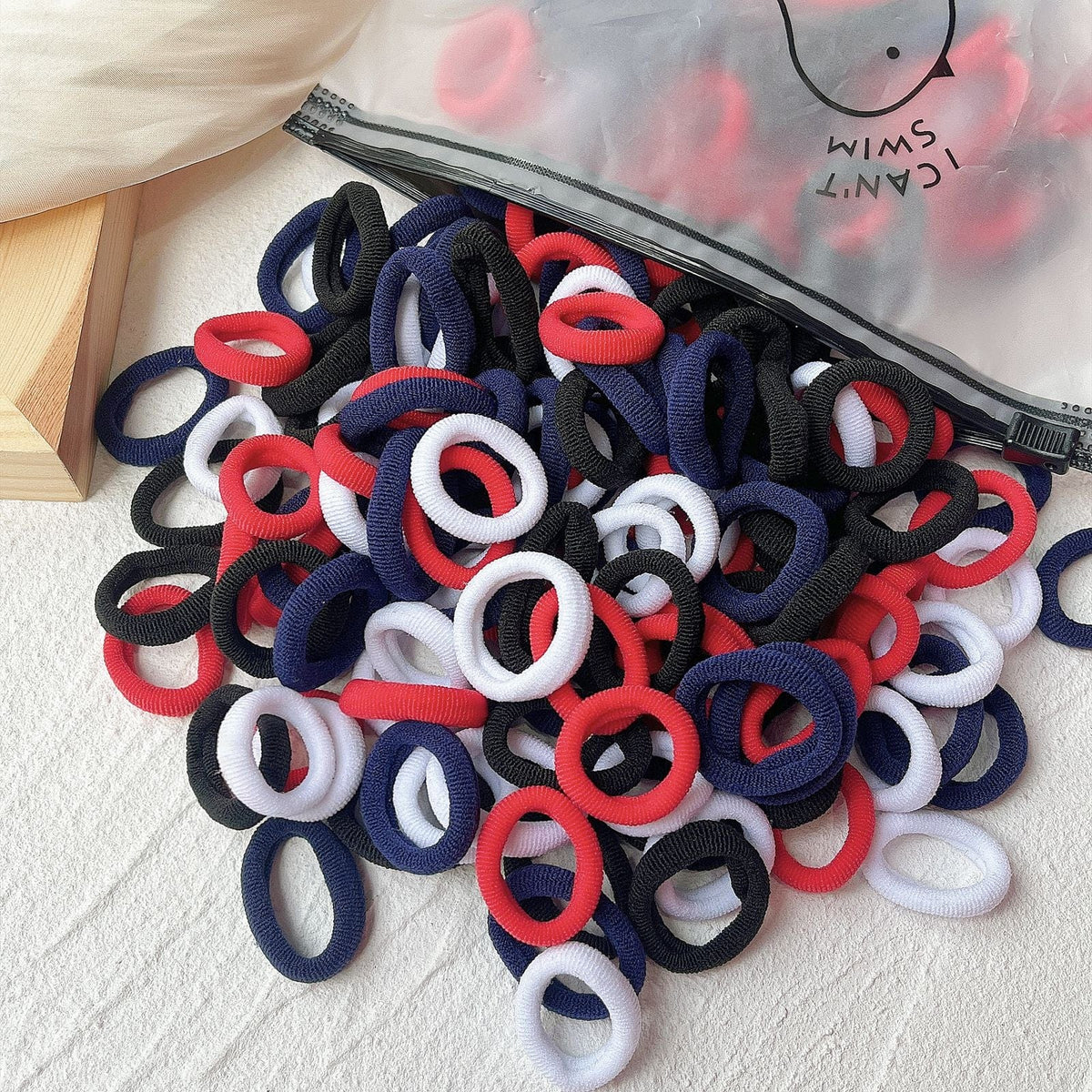 GeckoCustom 20/50pcs Kids Elastic Hair Bands Girls Sweets Scrunchie Rubber Band for Children Hair Ties Clips Headband Baby Hair Accessories 28 / 20 Pieces
