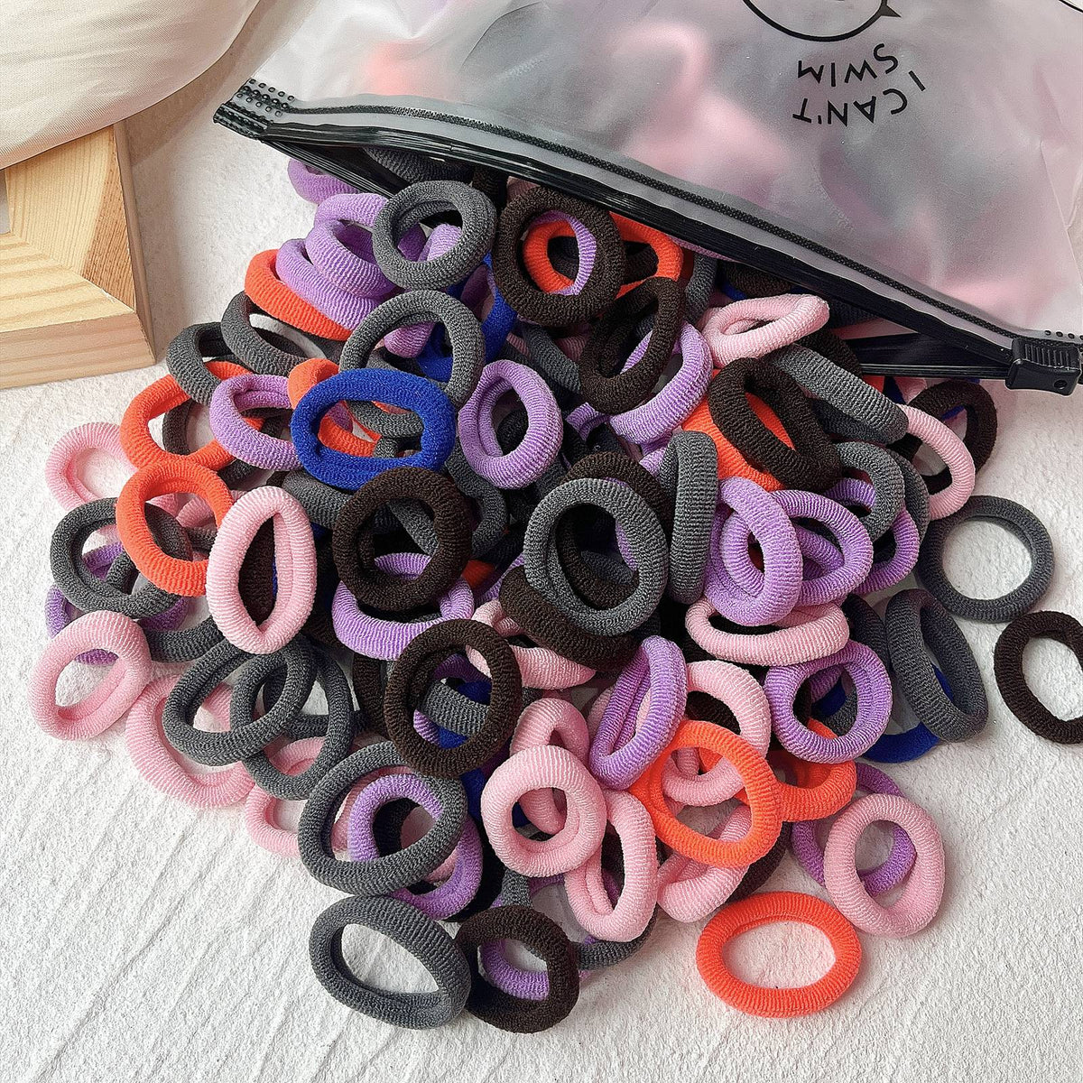 GeckoCustom 20/50pcs Kids Elastic Hair Bands Girls Sweets Scrunchie Rubber Band for Children Hair Ties Clips Headband Baby Hair Accessories 30 / 20 Pieces