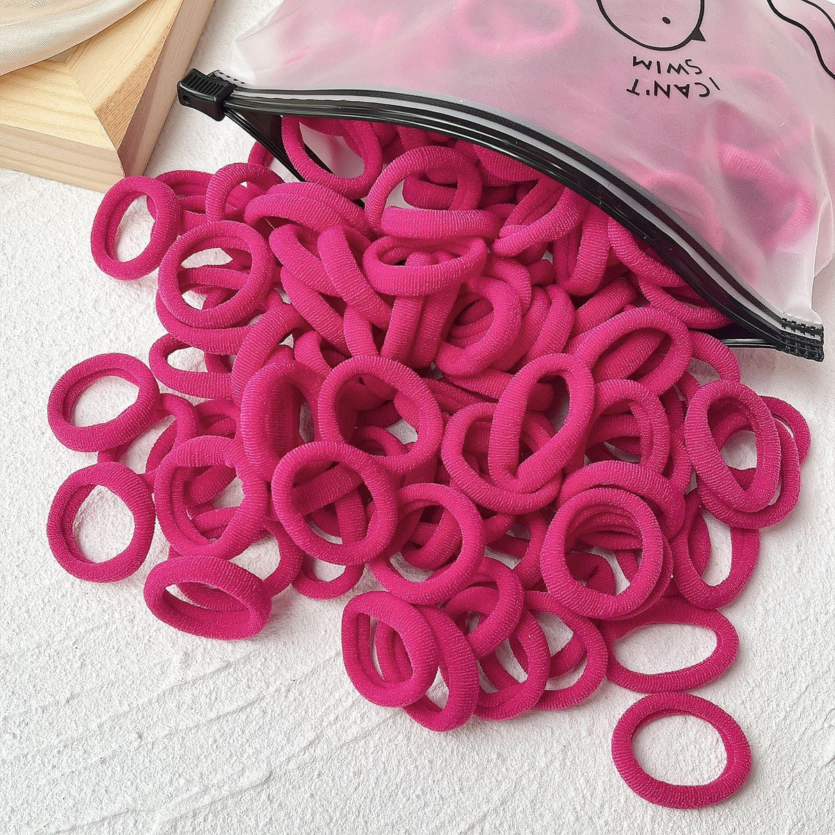GeckoCustom 20/50pcs Kids Elastic Hair Bands Girls Sweets Scrunchie Rubber Band for Children Hair Ties Clips Headband Baby Hair Accessories 14 / 20 Pieces