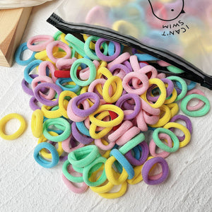GeckoCustom 20/50pcs Kids Elastic Hair Bands Girls Sweets Scrunchie Rubber Band for Children Hair Ties Clips Headband Baby Hair Accessories