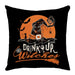 GeckoCustom 2023 Halloween Decoration Cushion Cover 18x18 Inches Linen Pillow Cover Cat Pumpkin Candy Print Pillowcases Couch Cushion Case 15 / 45x45cm